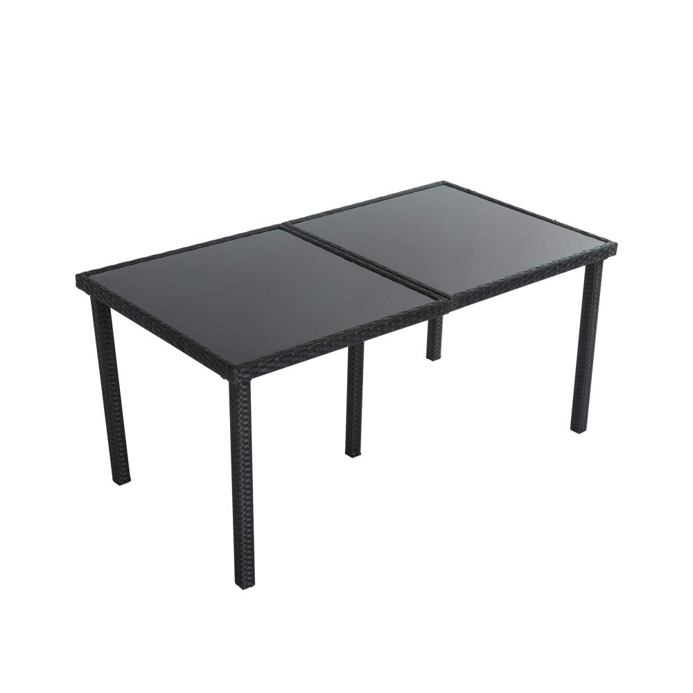 Minimalist 6-Seater Dining Set - Black