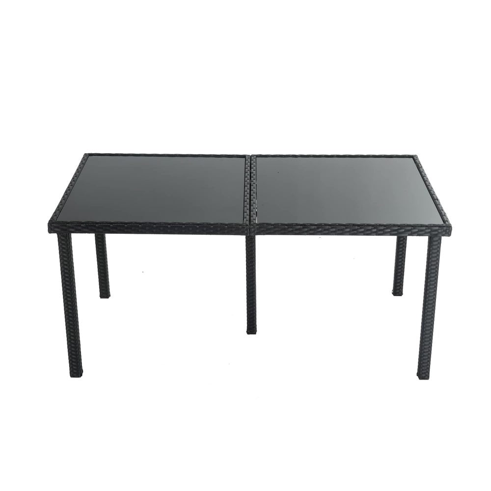 Minimalist 6-Seater Dining Set - Black