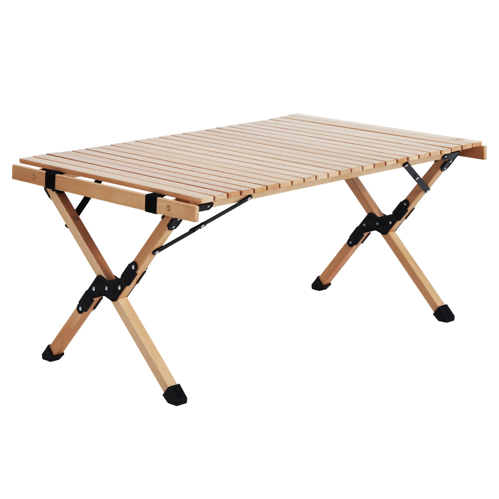 Gardeon Wooden Egg Roll Picnic Table 90cm