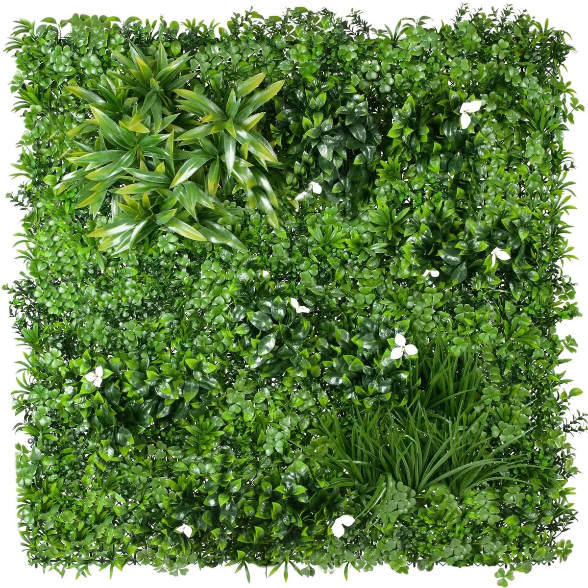 Luxury White Oasis Vertical Garden / Green Wall UV Resistant 1m x 1m