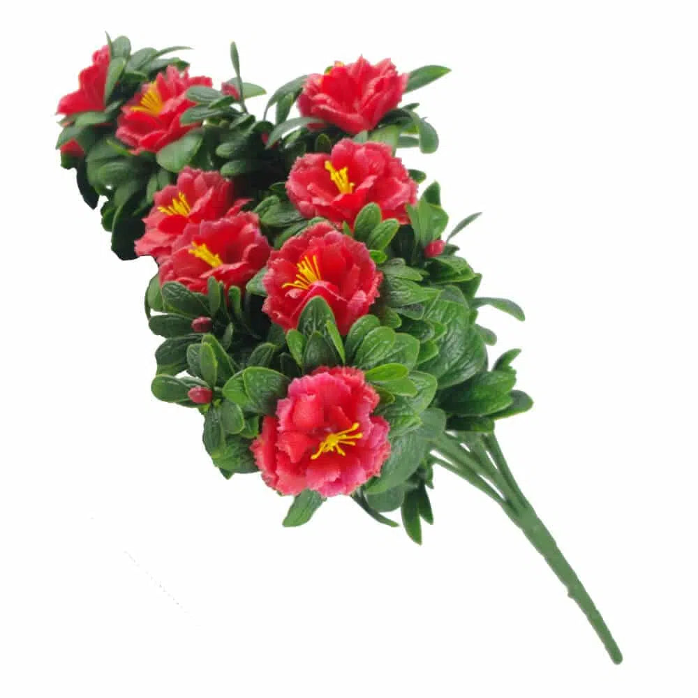 Red Rose Bunch UV Resistant 45cm