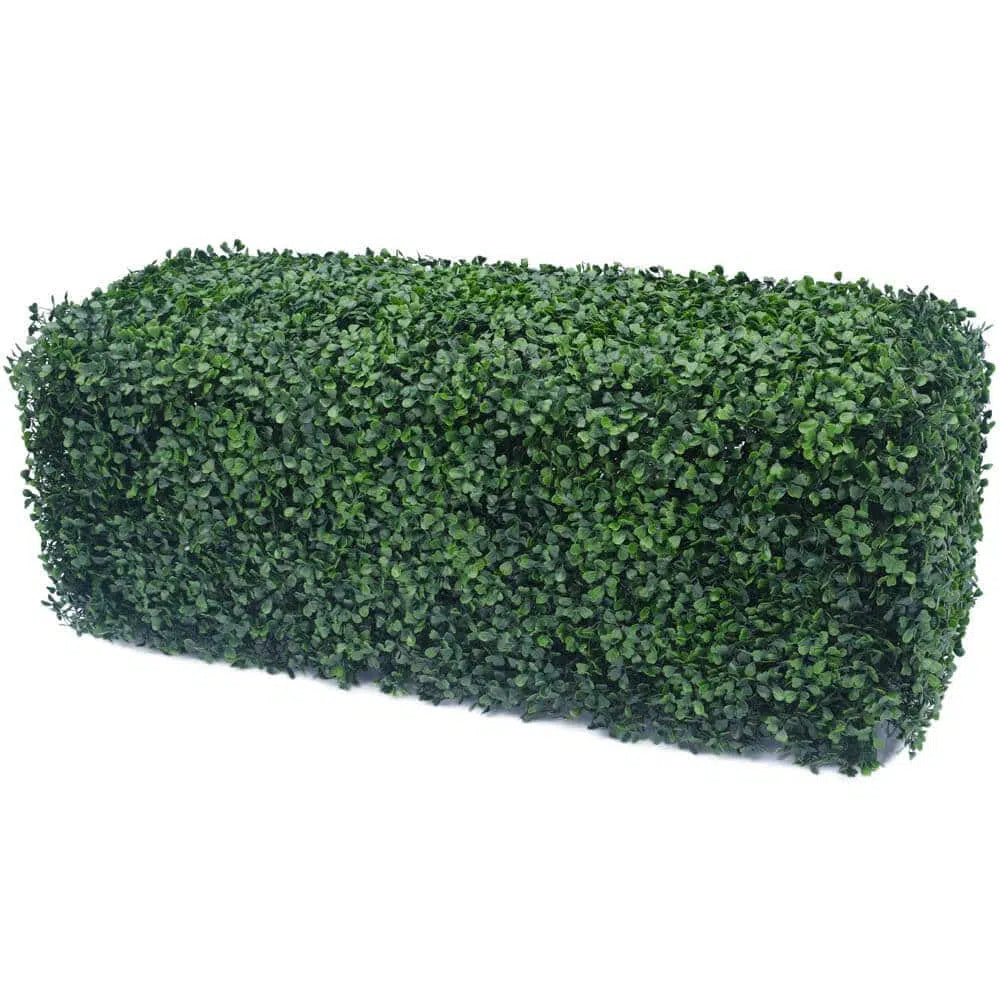 Portable Boxwood Hedge UV Resistant 25cm High 100cm Long - Active Workspace