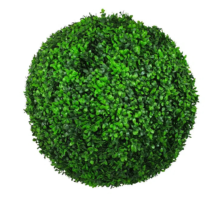 Large Green Leaf Buxus Faulkner Topiary Ball UV Resistant 48cm