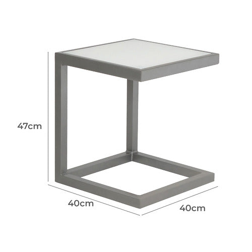 Resort Glass Side Table