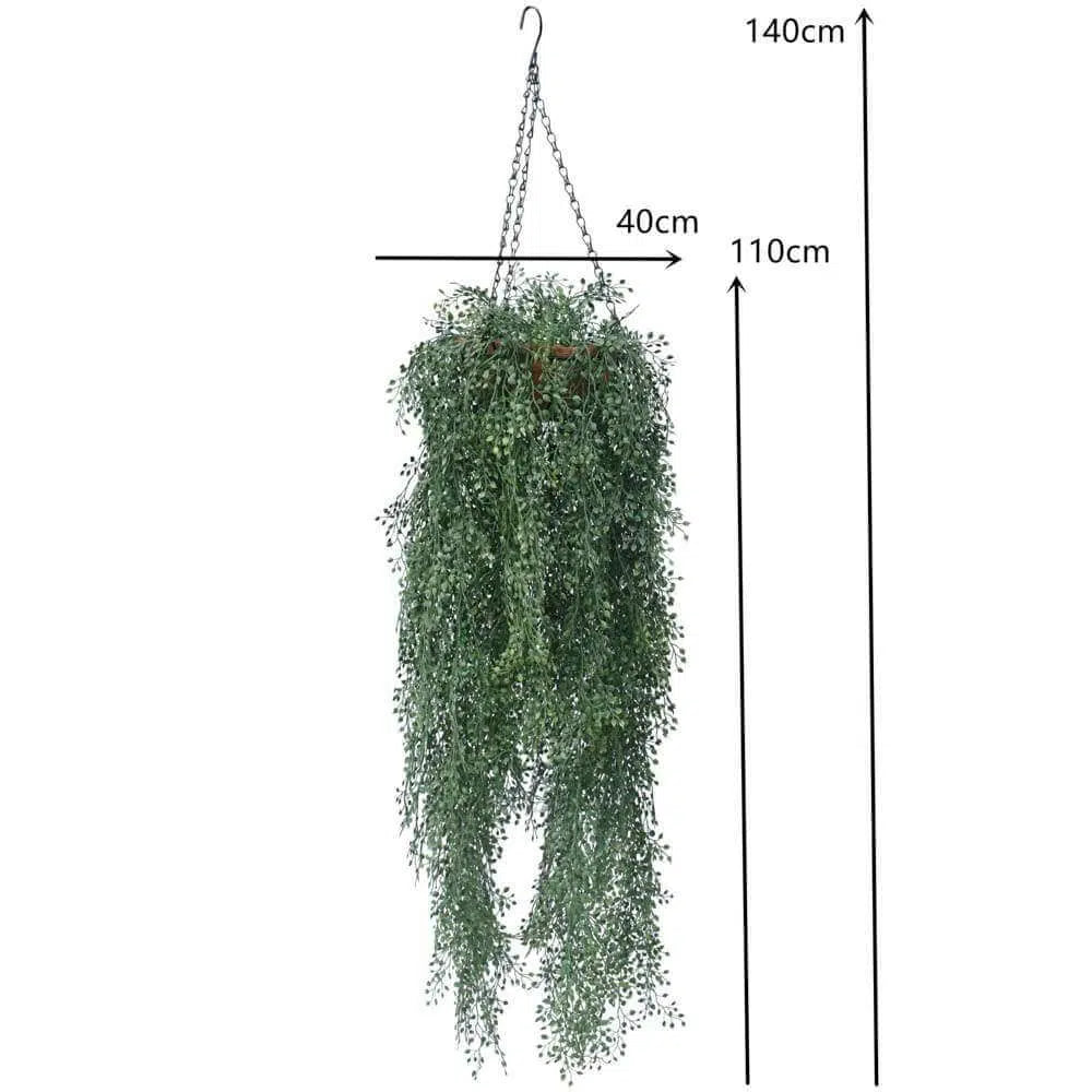 Artificial English Hanging Basket UV Resistant 110cm